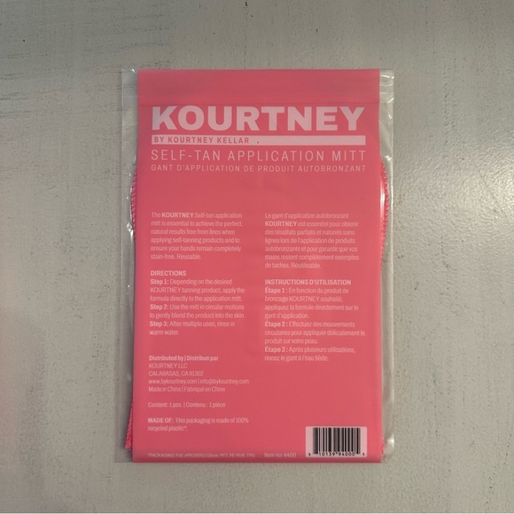 Kourtney Kellar Medium Self-Tan Body Lotion & Self-Tan Application Mitt NWT - Picture 5 of 6